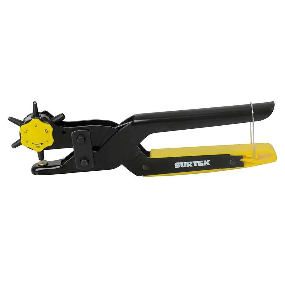 PINZA SACABOCADOS TIPO REVOLVER CON 6 MEDIDAS DE PERFORACION SKU PS020