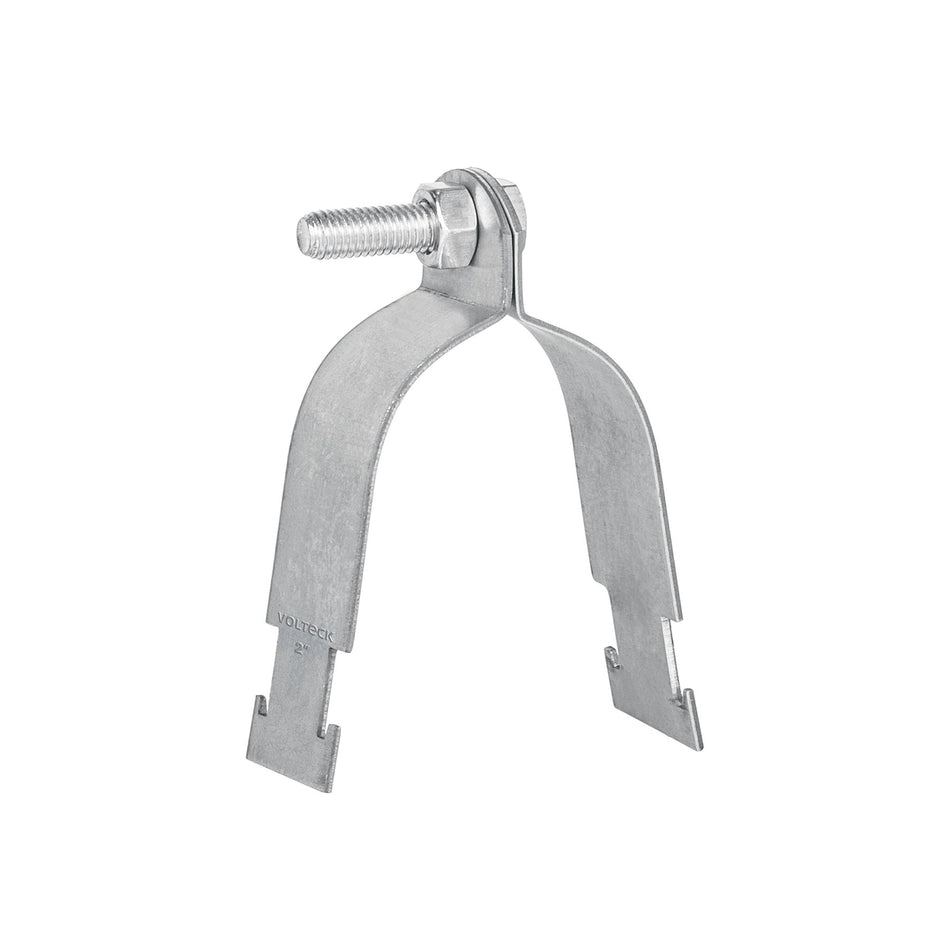 Abrazadera para unicanal de 2', Volteck SKU PU-2A0