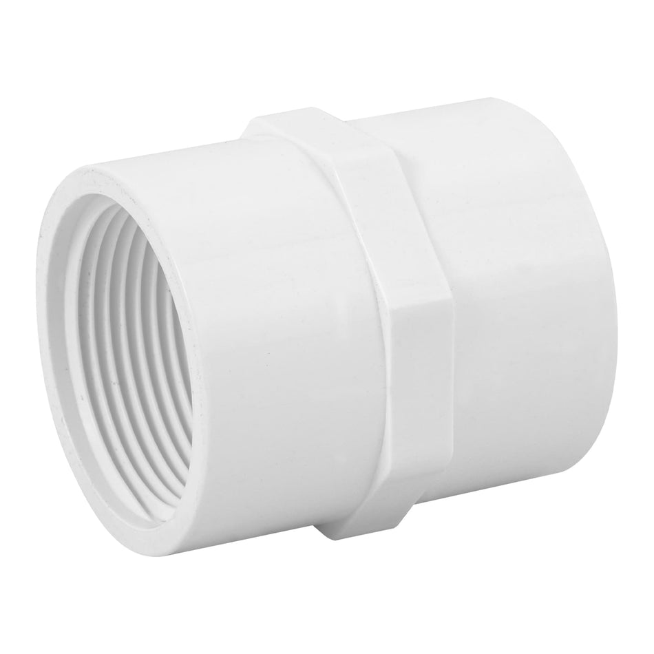 Adaptador hembra de PVC 1-1/4', Foset SKU PVC-604