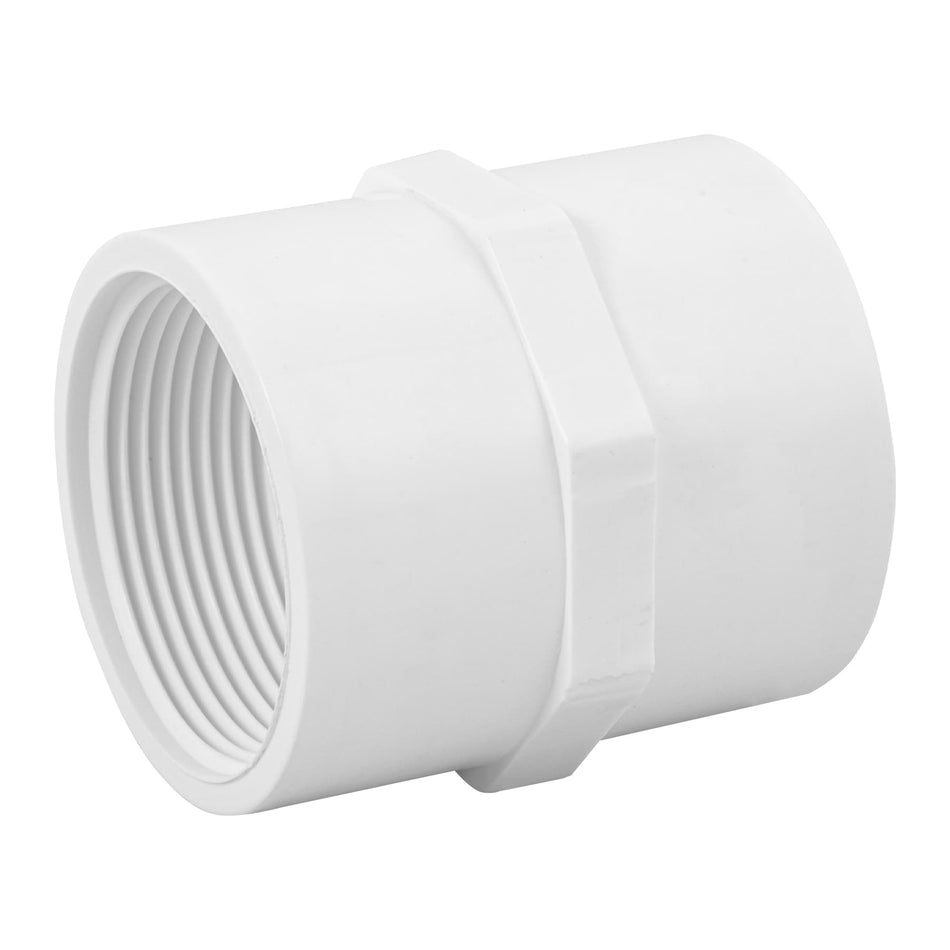 Adaptador hembra de PVC 1-1/2', Foset SKU PVC-605