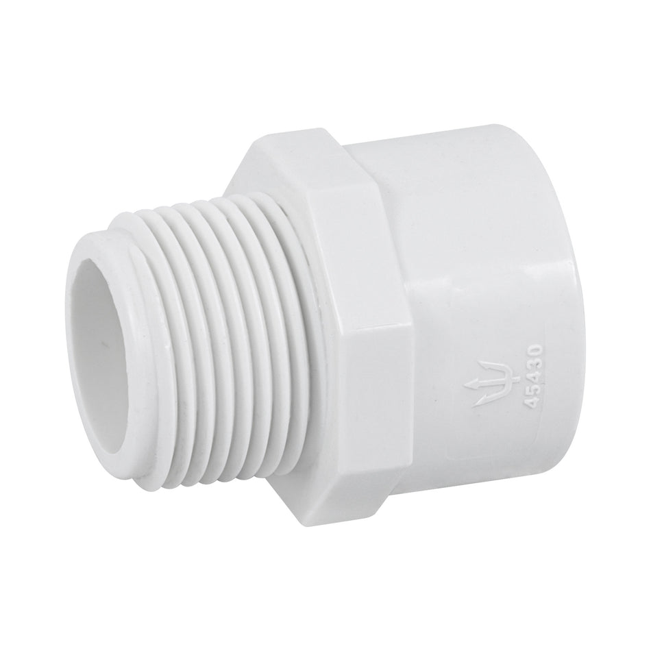 Adaptador macho de PVC de 3/4', Foset SKU PVC-612