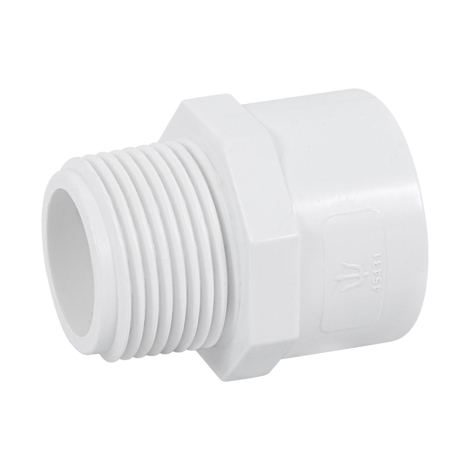 Adaptador macho de PVC de 1', Foset SKU PVC-613