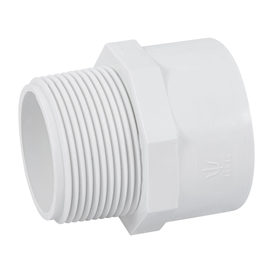 Adaptador macho de PVC de 1-1/2', Foset SKU PVC-615