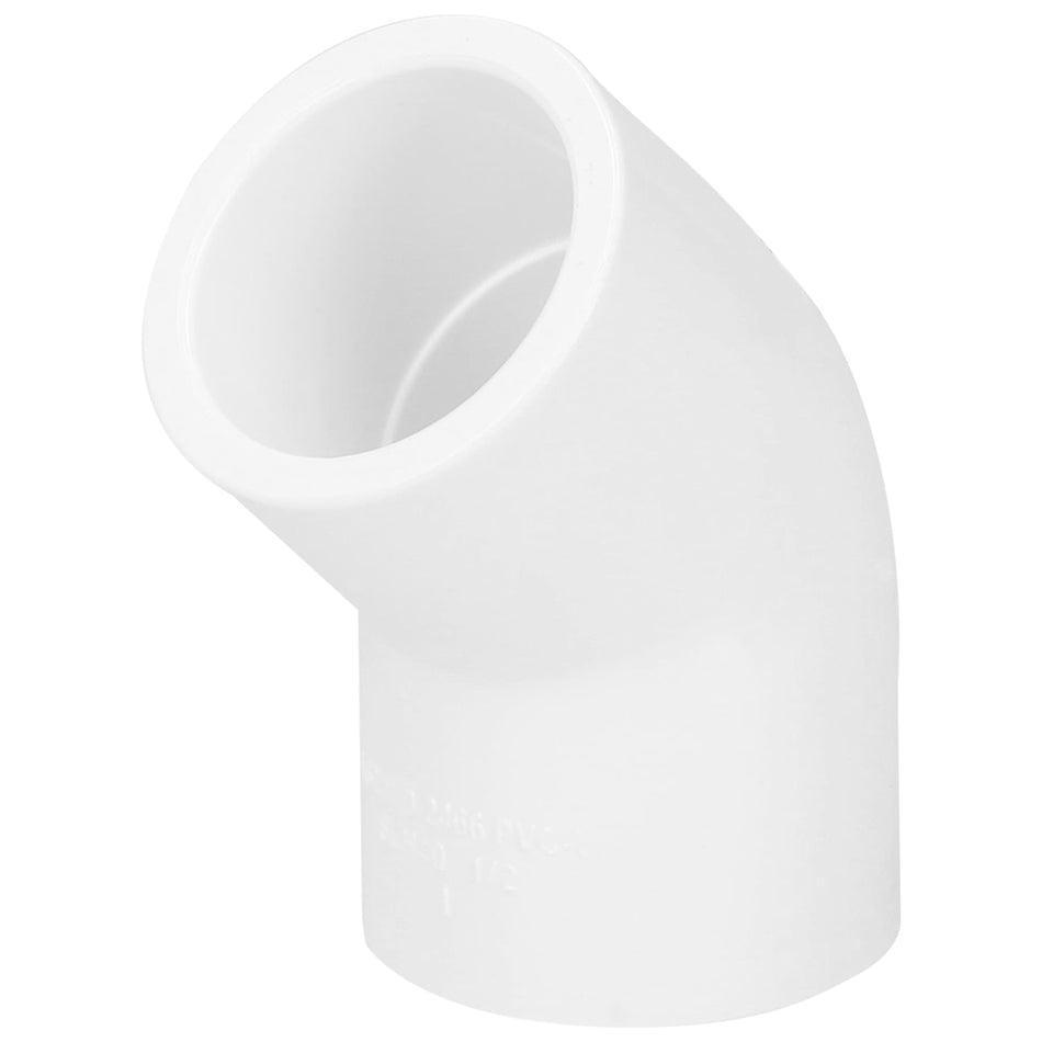 Codo 45° de PVC de 1/2', Foset SKU PVC-861