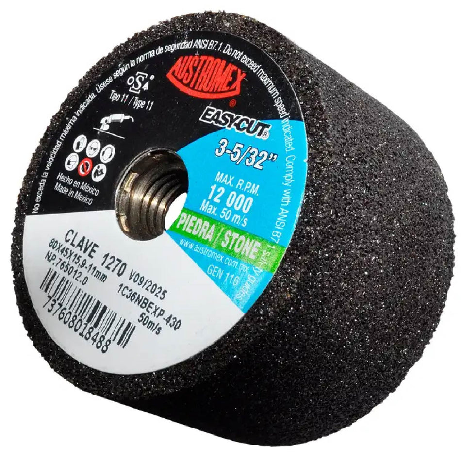 COPA PARA DESBASTE DE PIEDRA EASY-CUT G-36 3 - 5/32X1-3/4XM14-2 SKU QAX1271