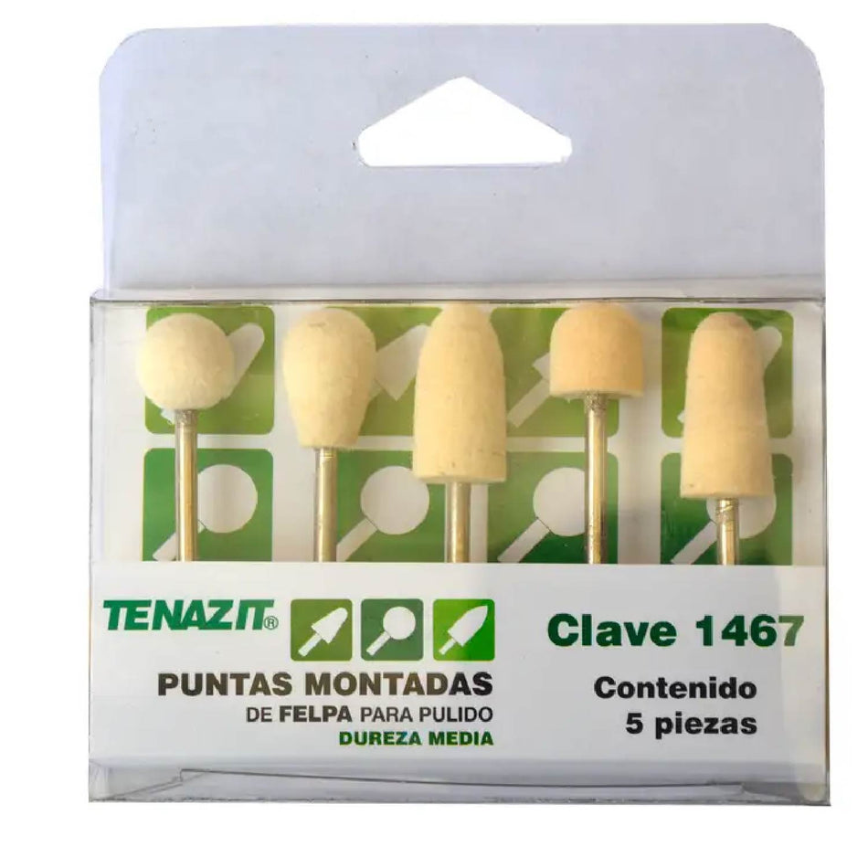 PAQUETE DE 5 PUNTAS MONTADAS DE FELPA VARIAS SKU QAX1467