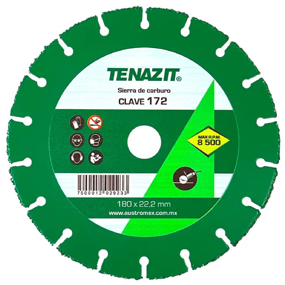 SIERRA DE TUNGSTENO PARA MADERA 7X7/8 SKU QAX172