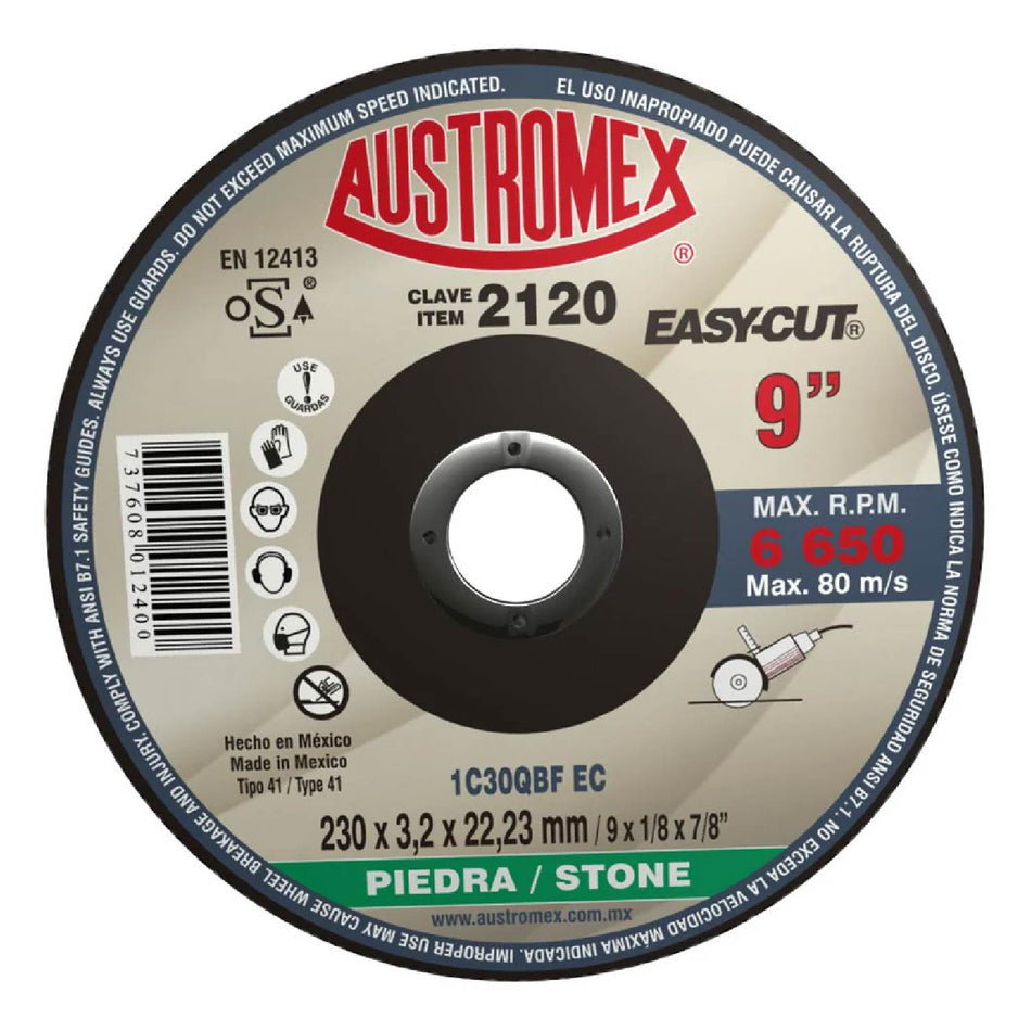 DISCO DE CORTE PARA METAL FERROSO SÊPER PRECISO EASY-CUT G-46 4-1/2X0.040X7/8 SKU QAX2016