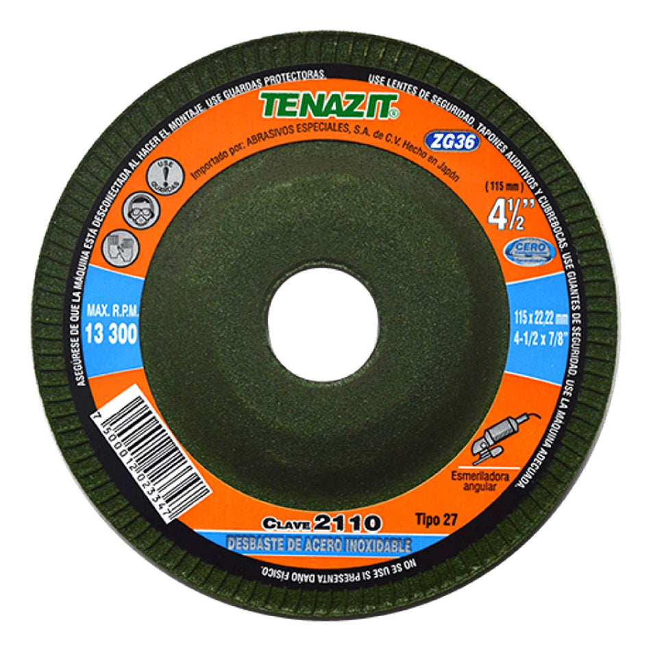 PADS PARA LIJADO TENFLEX AMARILLO G-220 FINO 5X4X1/2 SKU QAX2097