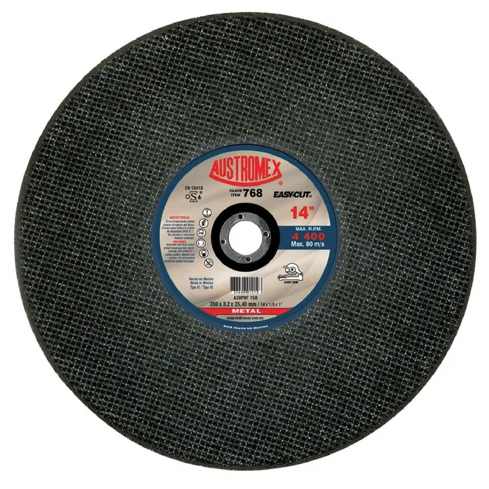 DISCO DE CORTE PARA ACERO INOXIDABLE MAGMA G-46 4-1/2X3/64X7/8 SKU QAX756