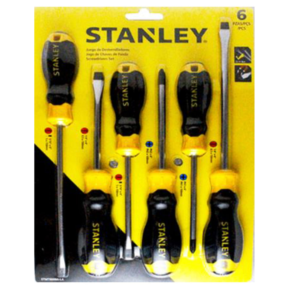 DESARMADORES STANLEY JGO. 6 PZS.