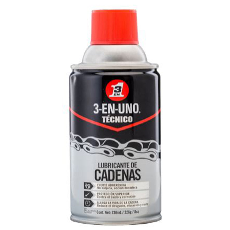 LUBRICANTE DE CADENAS 8 OZ TÉCNICO SKU QTU419