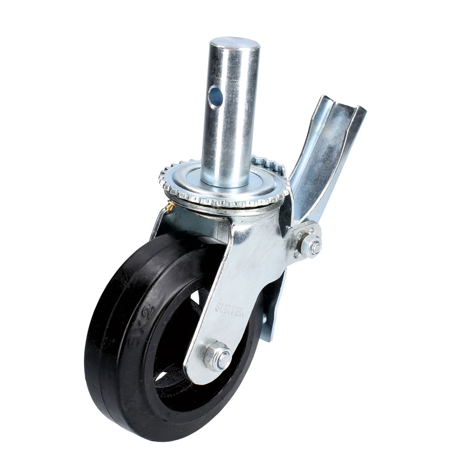 RODAJA DE HULE PARA ANDAMIO CON FRENO 6" SKU RA15B0