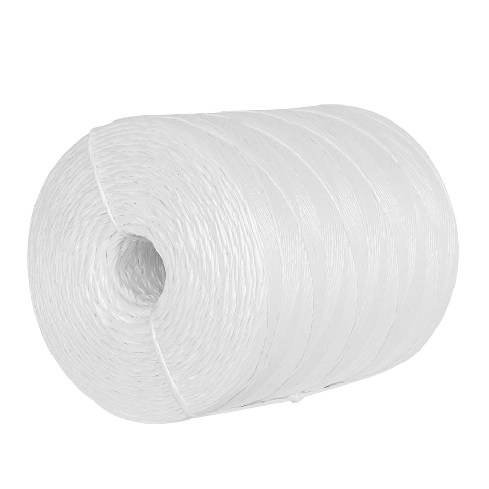 Rollo de rafia de 2045 m color blanco calibre 2.2 g/m SKU RAF-245