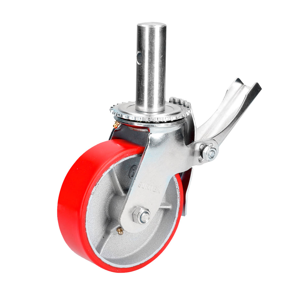 RODAJA DE POLIURETANO PARA ANDAMIO CON FRENO 6" SKU RB15B0