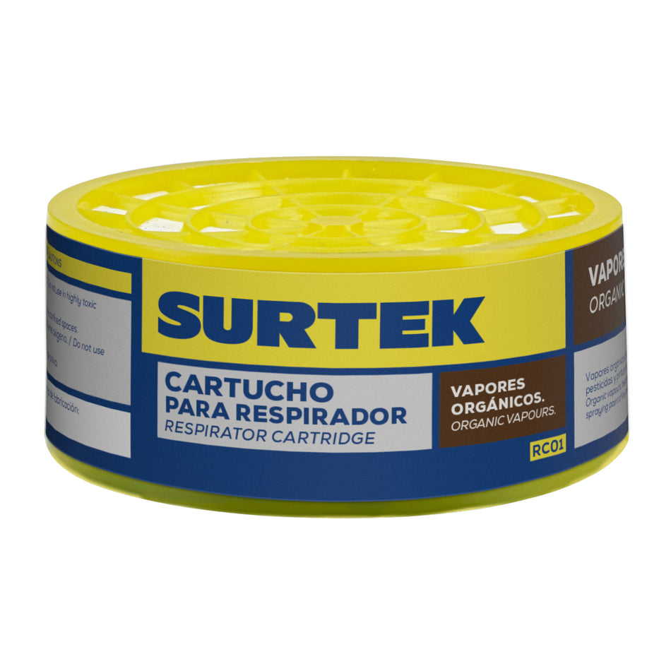 CARTUCHO PARA RESPIRADOR CON PROTECCION PARA VAPORES ORGANICOS SKU RC010