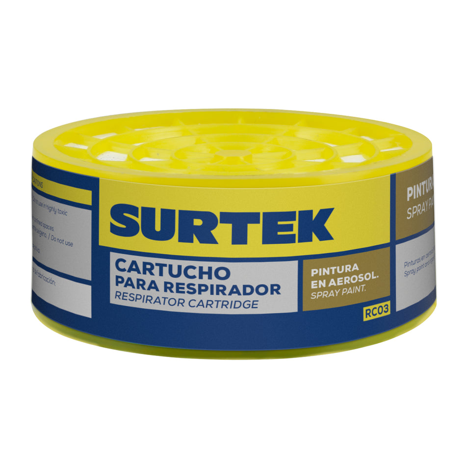 CARTUCHO PARA RESPIRADOR CON PROTECCION PARA PINTURA EN AEROSOL SKU RC030