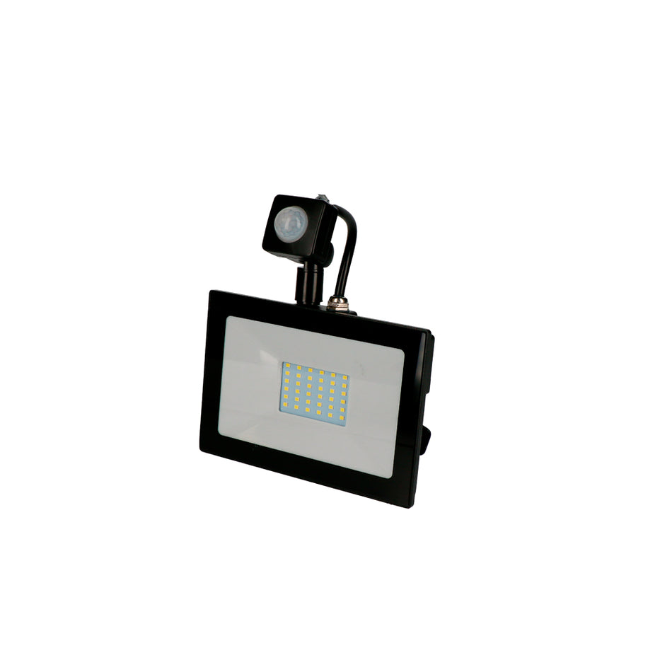 REFLECTOR DE LED SMD DELGADO CON SENSOR 30 W DE 2,400 LM SKU RFLA300