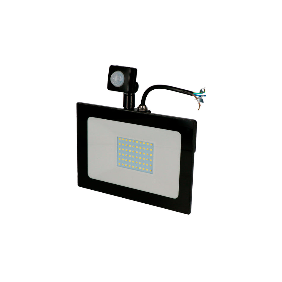 REFLECTOR DE LED SMD DELGADO CON SENSOR 50 W DE 4,000 LM SKU RFLA500