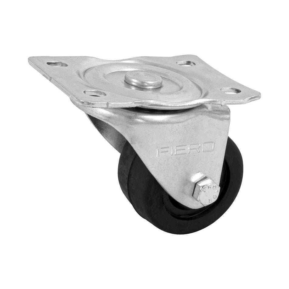 Rodaja hule 2-1/2', placa giratoria con buje, carga 60 kg SKU RO-1211