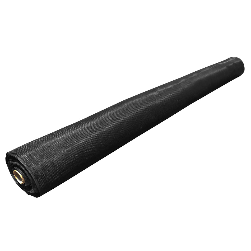 MALLA SOMBRA COLOR NEGRO EN ROLLO 25 M X 1.85 M SKU ROM250