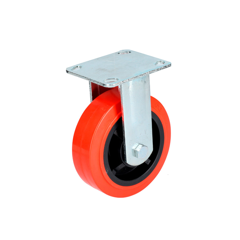 RODAJA DE POLIURETANO ROJO FIJA 6" SKU RR15F0