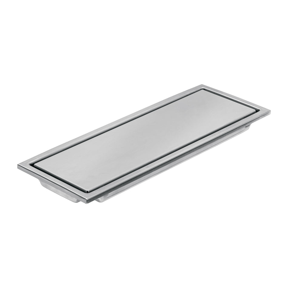 Resumidero largo reversible de 12', acero inox, Aqua SKU RS-704