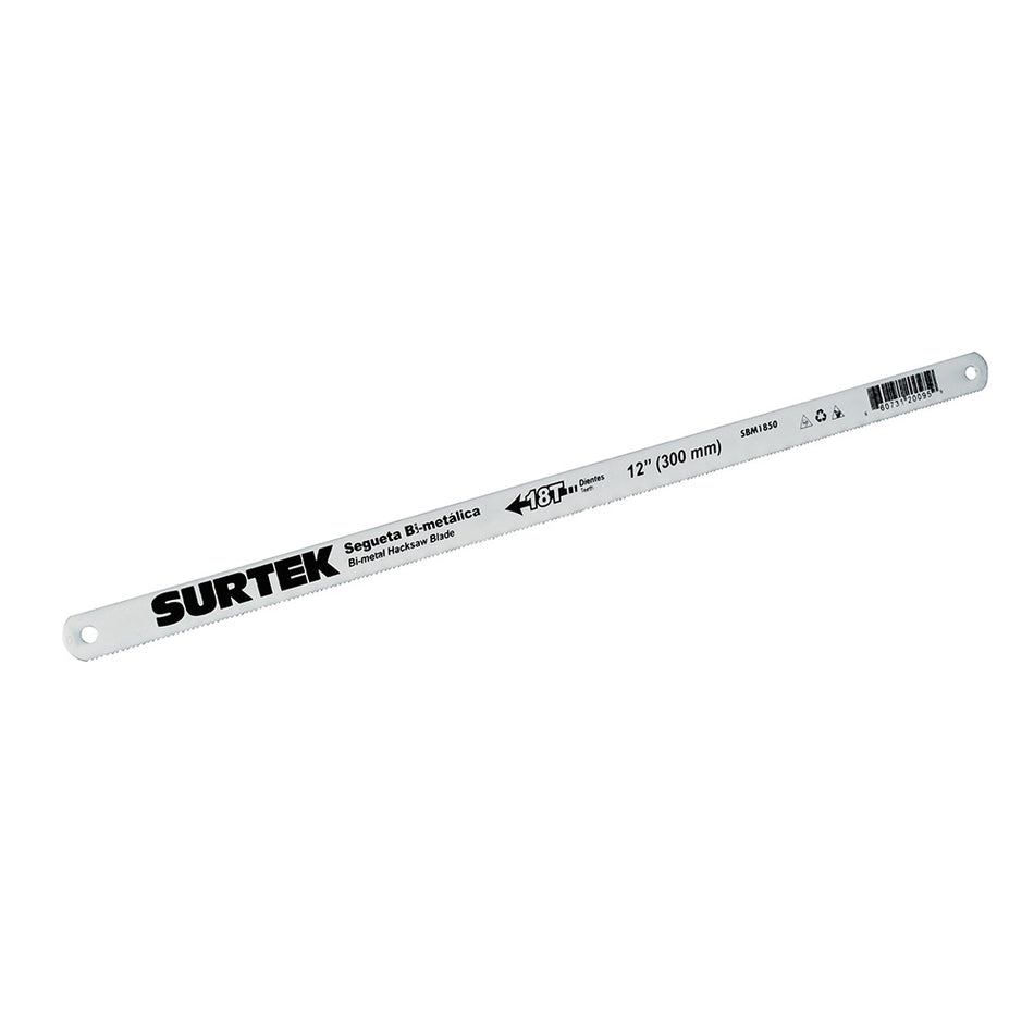 SEGUETA BIMETALICA DE 12", 18 DPP, 50 PIEZAS SKU SBM18500