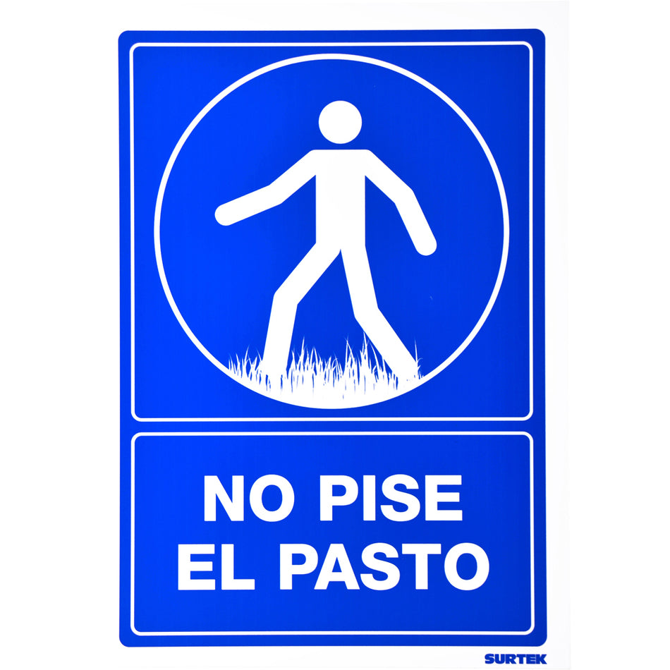 SEÑAL "NO PISE EL PASTO" SKU SES230
