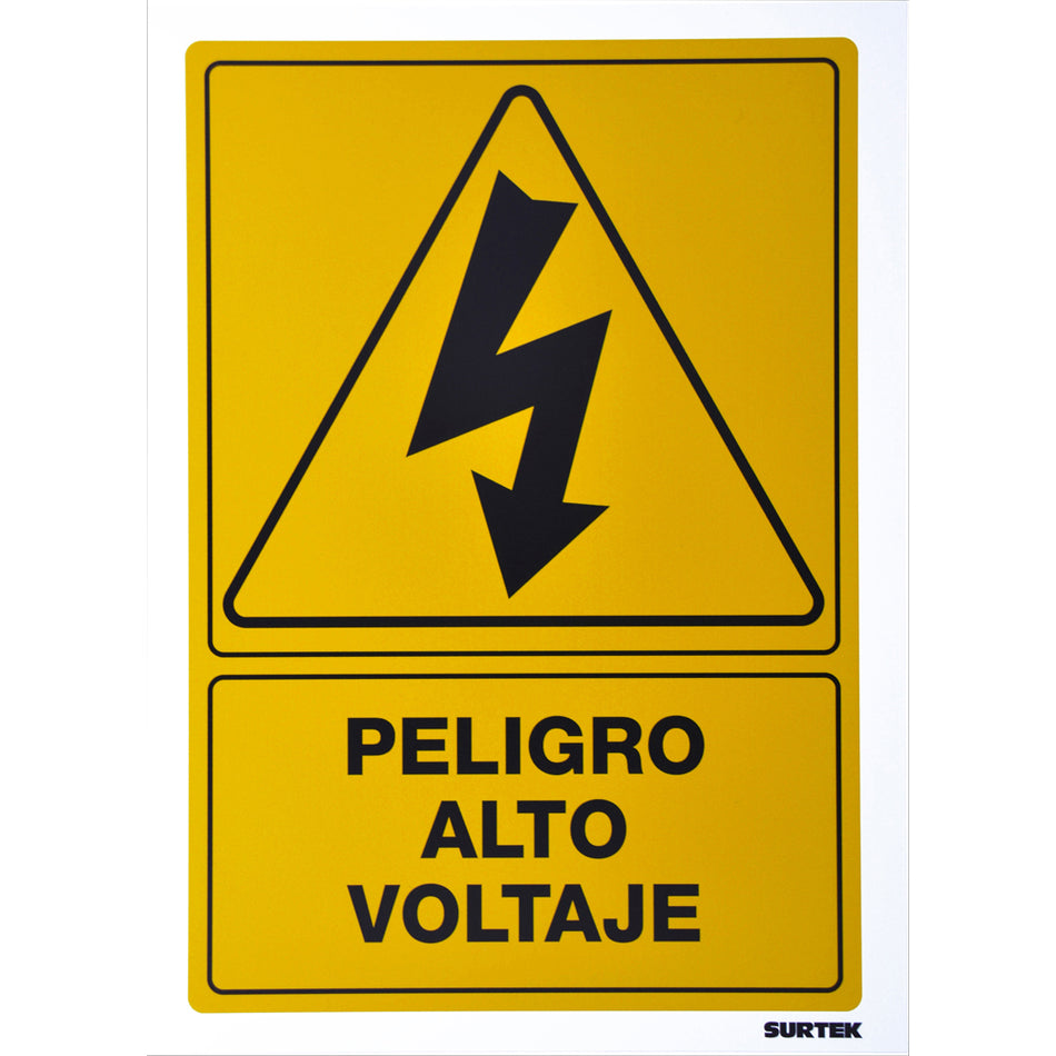 SEÑAL "PELIGRO ALTO VOLTAJE" SKU SES310