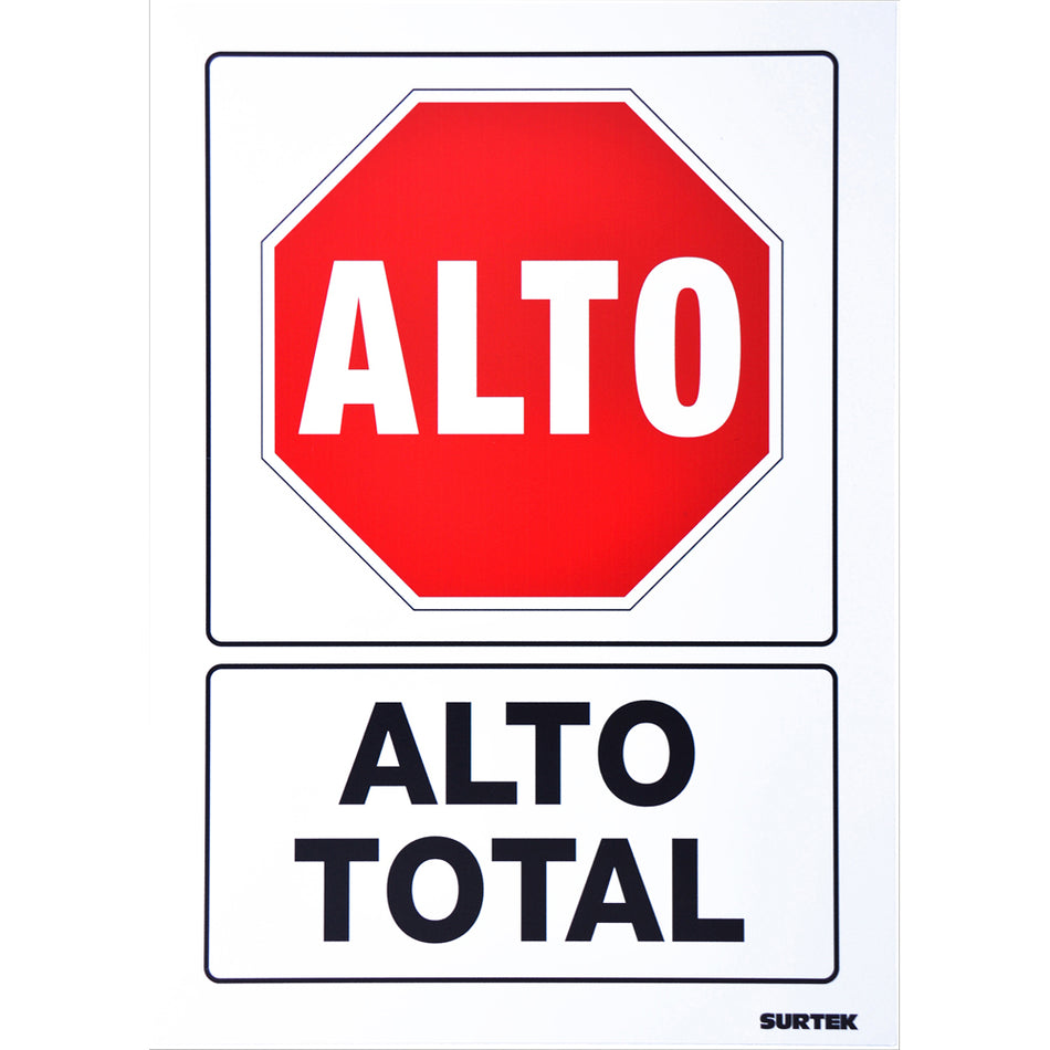 SEÑAL "ALTO TOTAL" SKU SES420