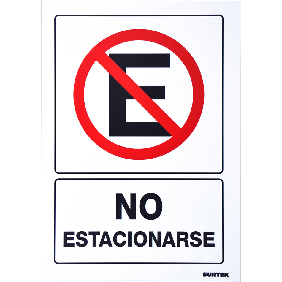 SEÑAL "NO ESTACIONARSE" SKU SES430