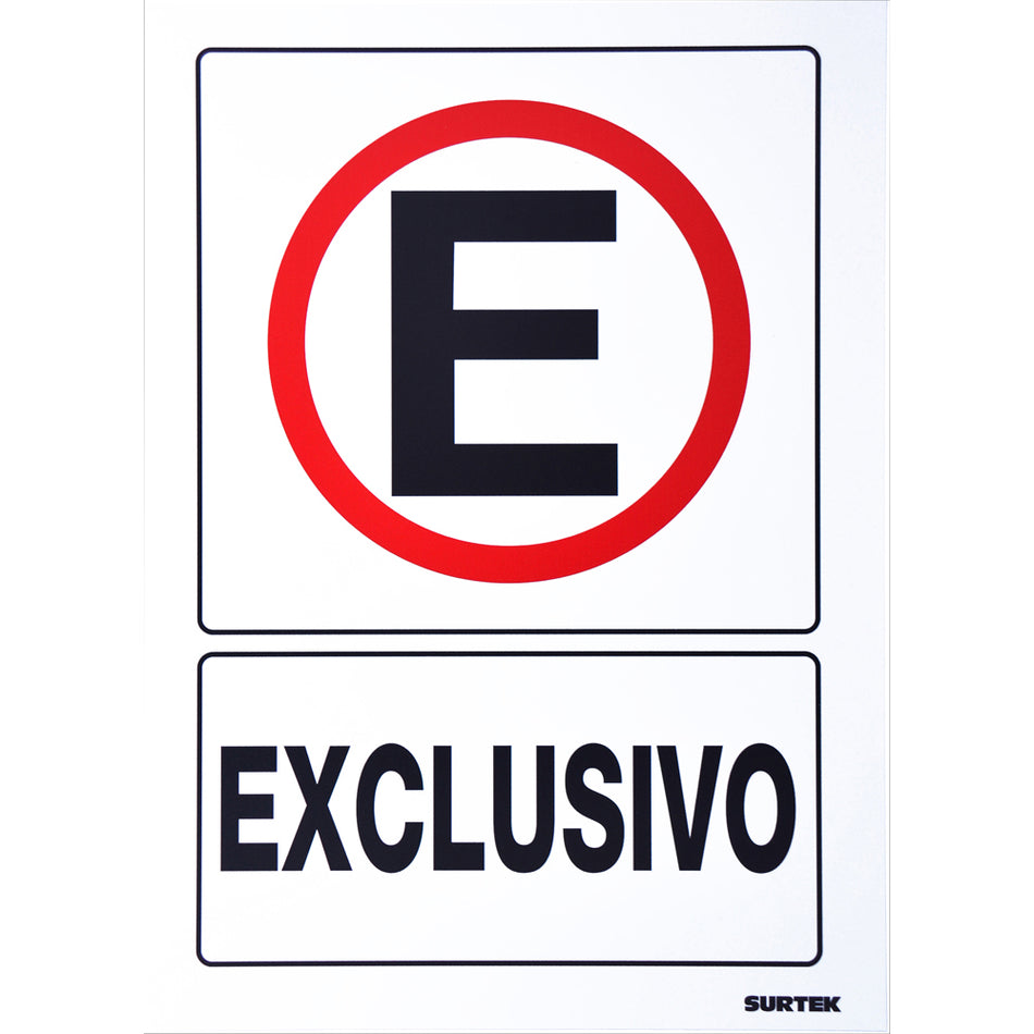 SEÑAL "EXCLUSIVO" SKU SES440