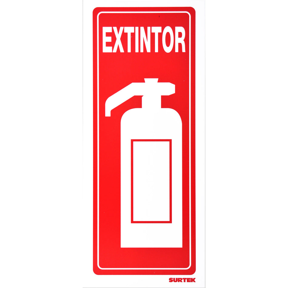 SEÑAL "EXTINTOR" VERTICAL SKU SES480