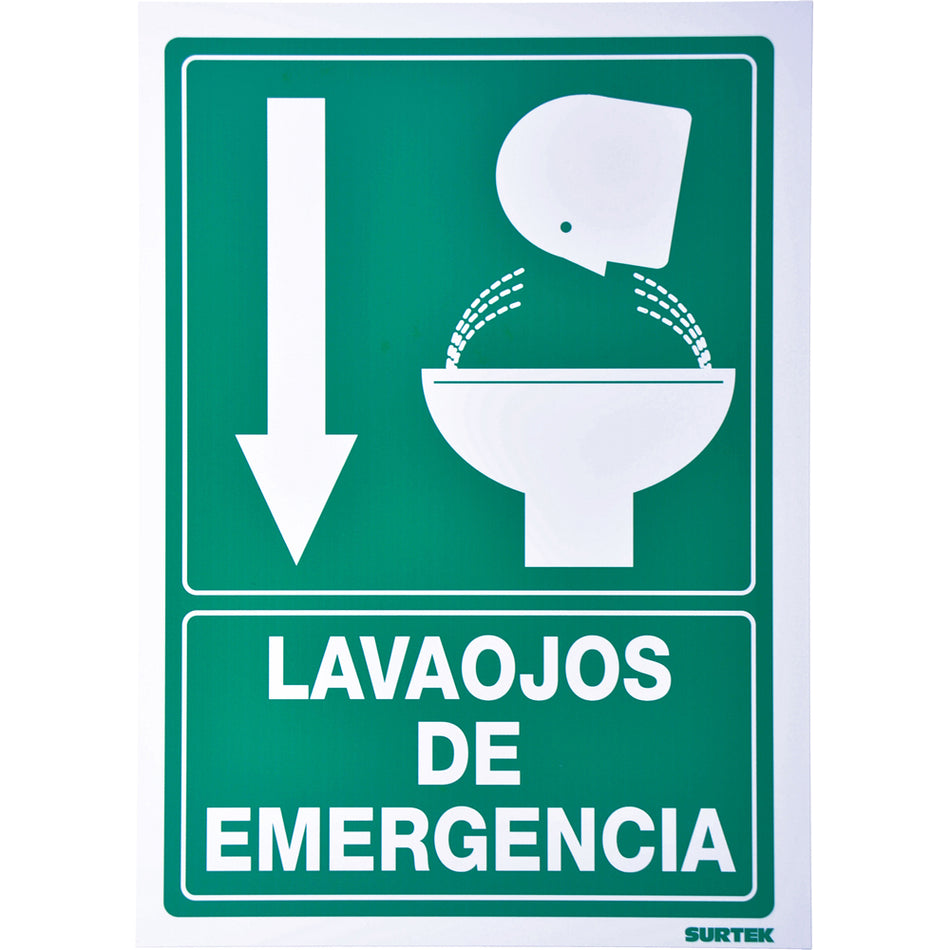 SEÑAL "LAVA OJOS DE EMERGENCIA" SKU SES70
