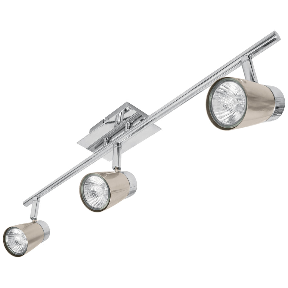 Luminario de sobreponer con 3 spots base GU10, Volteck SKU SOB-303S0