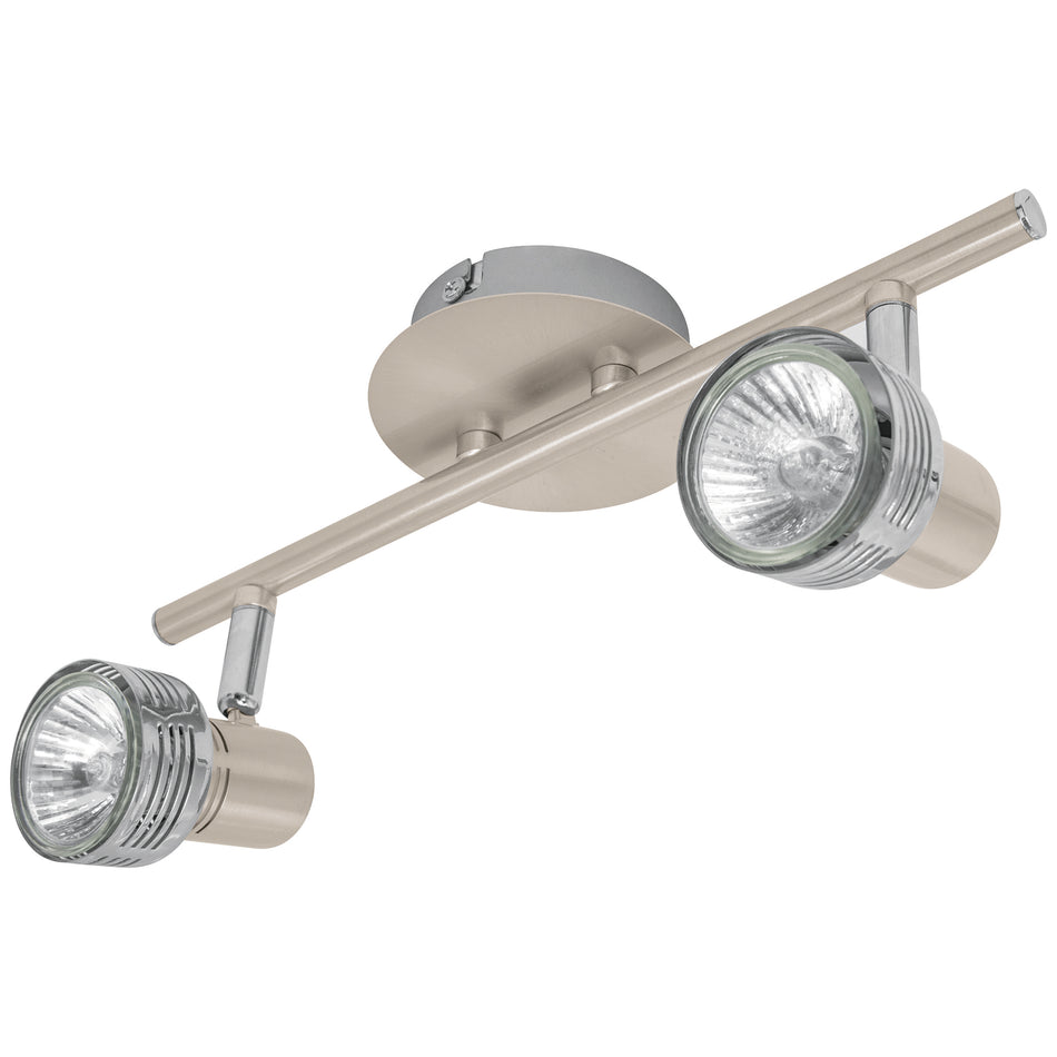 Luminario de sobreponer con 2 spots base GU10, Volteck SKU SOB-306S0