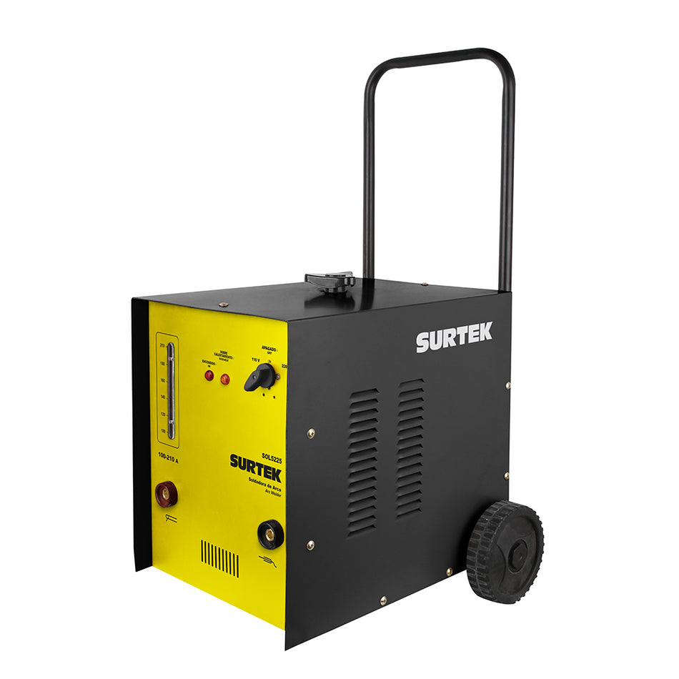 SOLDADORA DE TRANSFORMADOR POR ARCO PARA ELECTRODOS 110 - 220 V, 100 - 210 A SKU SOL52250
