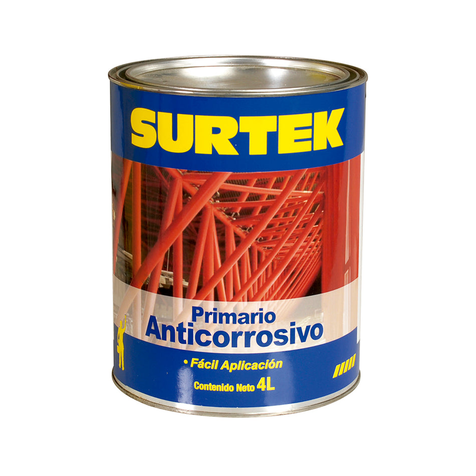 ESMALTE ANTICORROSIVO PARA METAL 4 LT COLOR ROJO OXIDO SKU SP503560