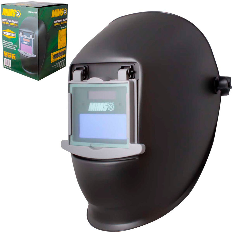 CARETA P/SOLDAR ELECT. CON VENTANA ABATIBLE MIMS SKU ST-6-500-449-10