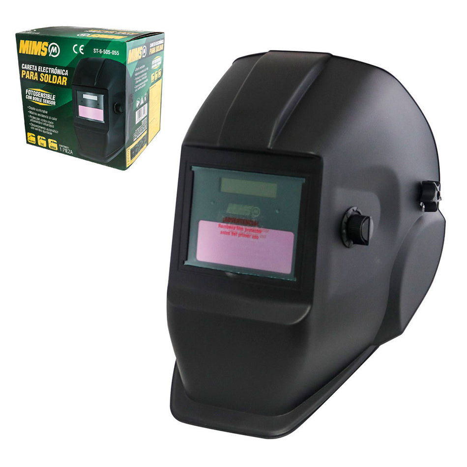 CARETA P/SOLDAR ELEC. SENCILLA MIMS (PRECIO X PIEZA - CAJA C/20 PIEZAS) SKU ST-6-505-0550