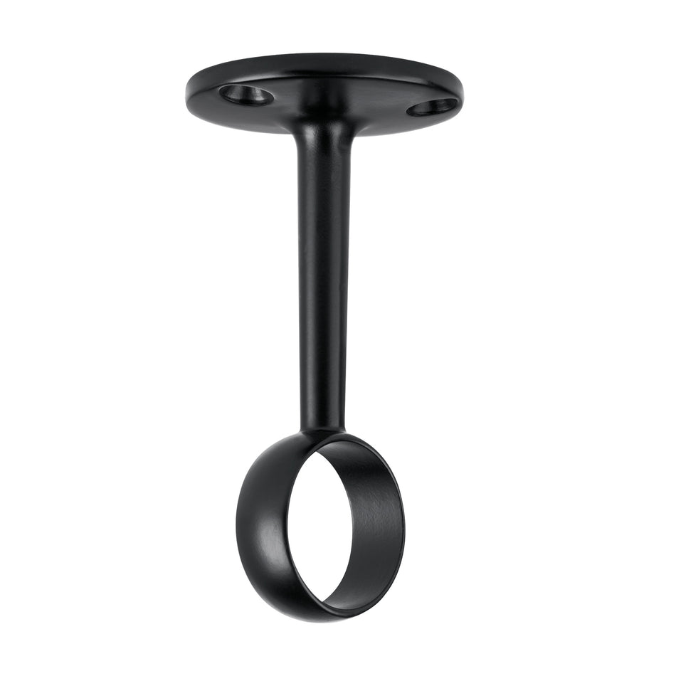 SOPORTE NEGRO PARA TUBO REDONDO DE CLOSET, HERMEX SKU STR-3N