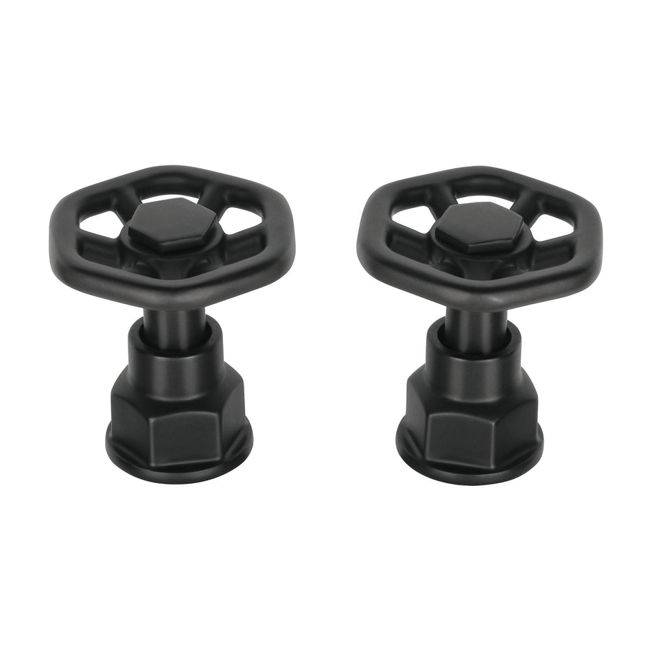 Juego de 2 manerales para mezcladora, volante, negro, Tubig SKU TBMM-61M