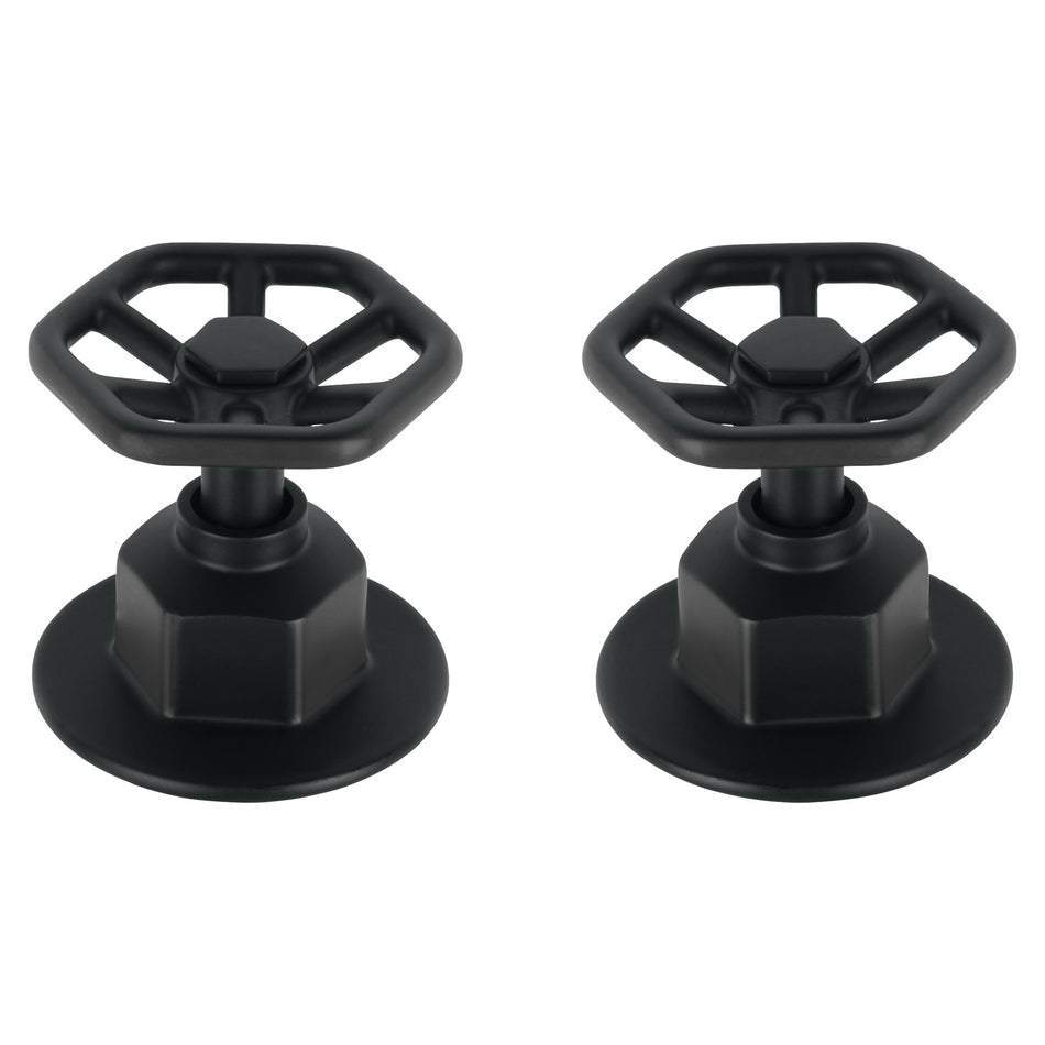 Juego de 2 manerales para regadera, volante, negro, Tubig SKU TBMR-61M