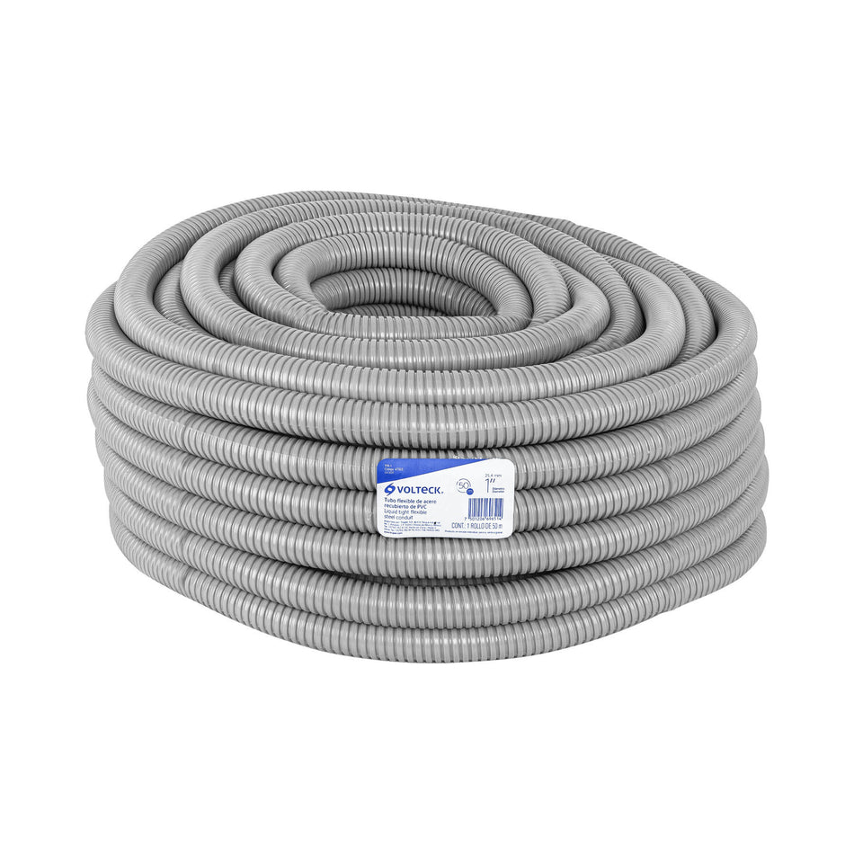 Rollo de 50 m de tubo flexible liquid tight de 1', Volteck SKU TFR-10