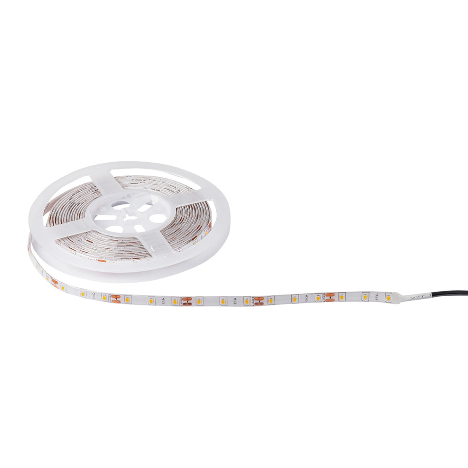 Tira de LED de 5 m 18 W para interior y exterior luz cálida SKU TIR-002L0