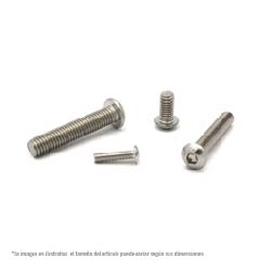 TORNILLO BOTON ALLEN UNC INOX 18-8 8-32 X 1/4 SKU XAB04006
