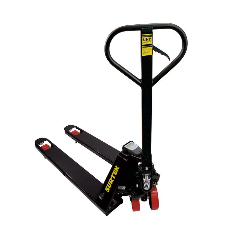 TRANSPALETA HIDRAULICA 2 TON CON BASCULA SKU TRHB20