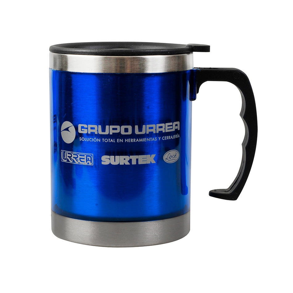 TAZA TERMICA COLOR AZUL DE ACERO INOXIDABLE 350 ML SKU TZG0