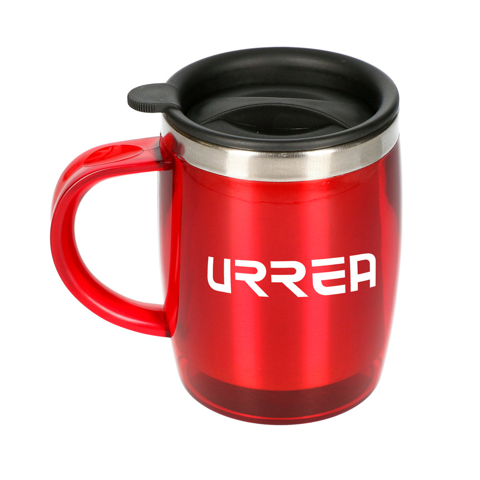 Taza térmica color rojo fabricada de aluminio SKU TZU